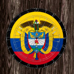 Colombian Flag Dartboard & darts / game board<br><div class="desc">Dartboard: Colombia & Colombian flag darts,  family fun games - love my country,  summer games,  holiday,  fathers day,  birthday party,  college students / sports fans</div>