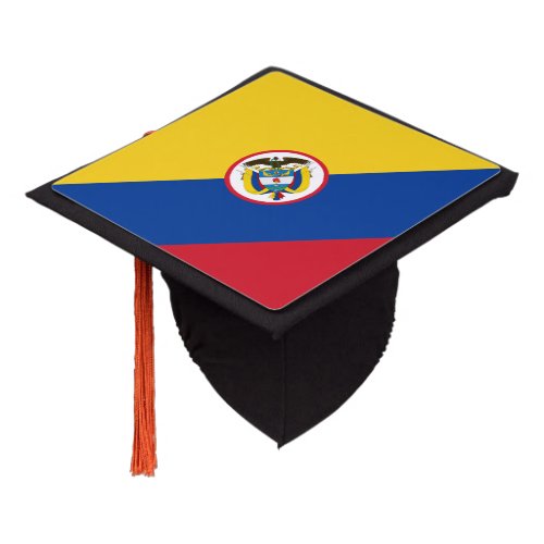 Colombian flag graduation cap topper