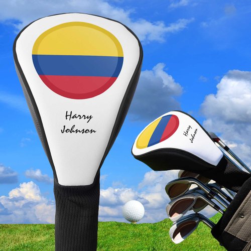 Colombian Flag  Monogrammed Golf Clubs Covers