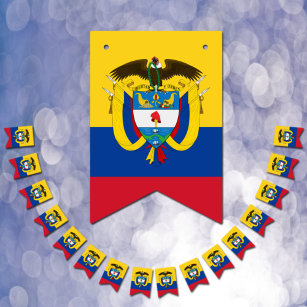 Colombian Flag & Party Colombia Banners / Weddings