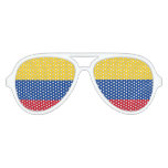 Colombian Flag Party Shades. Aviator Sunglasses at Zazzle
