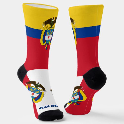 Colombian Flag Patriotic Sustainable Colombia Socks