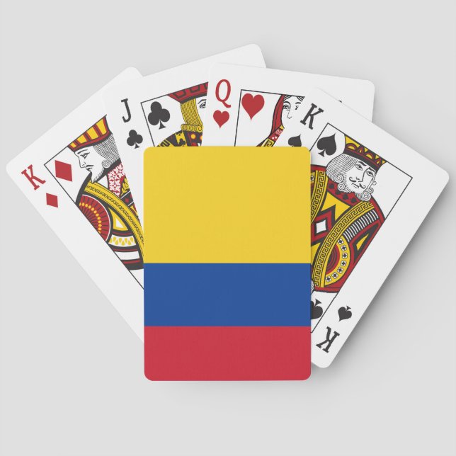 Colombian flag poker cards (Back)