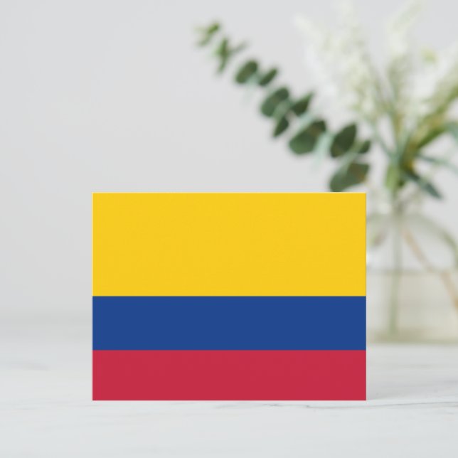 Colombian flag postcard (Standing Front)