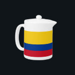 Colombian Flag Teapot<br><div class="desc">Add a touch of Colombian pride to your tea collection with our exclusive teapot featuring the flag of Colombia! Crafted with meticulous attention to detail, this teapot is not just a functional item; it’s a beautiful celebration of Colombia’s rich culture and heritage. The elegant design prominently displays the iconic Colombian...</div>