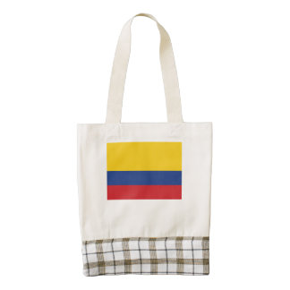 Colombian Flag Zazzle HEART Tote Bag