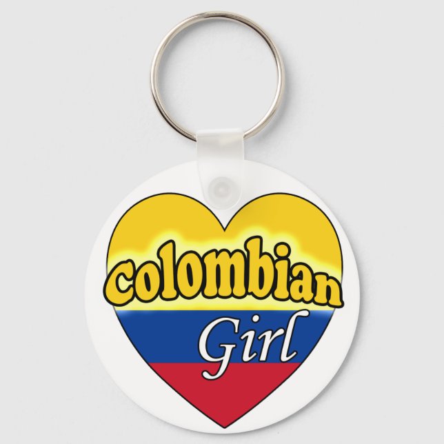 Colombian Girl Keychain (Front)