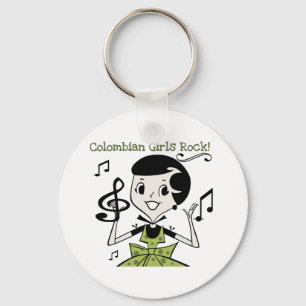 Colombian Girls Rock Keychain