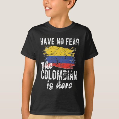 Colombian Heritage Colombia Roots Colombian Flag T_Shirt