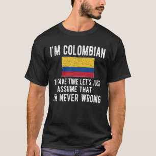 Colombian Heritage Colombia Roots Colombian Flag T-Shirt