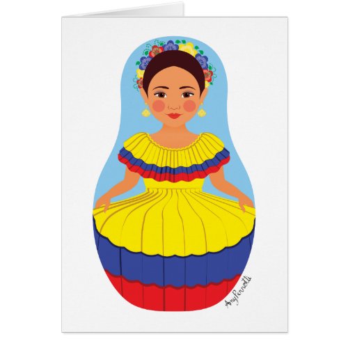 Colombian Matryoshka Card