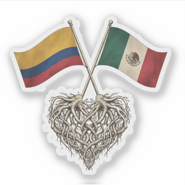 Colombian-Mexican Sticker (Front)
