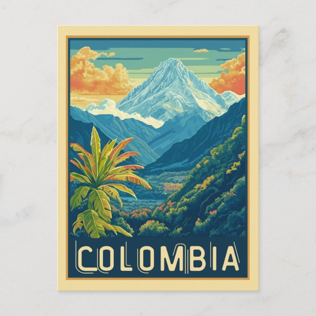 Colombian Mountain Landscape Postcard (Front)