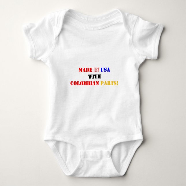 COLOMBIAN PARTS BABY BODYSUIT (Front)