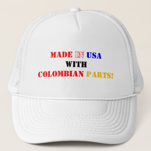 COLOMBIAN PARTS TRUCKER HAT