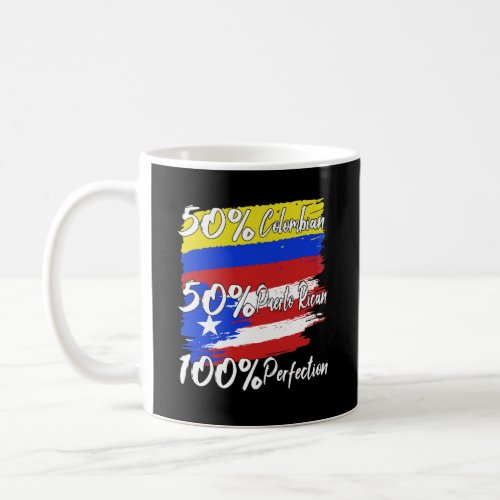 Colombian Puerto Rican Pride Heritage Funny Gift Coffee Mug
