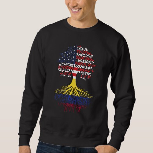Colombian Roots American Grown Tree Flag Sweatshirt