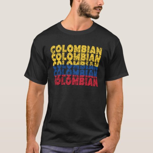 Colombian Roots Colombia Flag Colombian Heritage T_Shirt