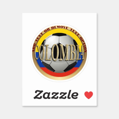 Colombian Soccer Ball Sports Sticker