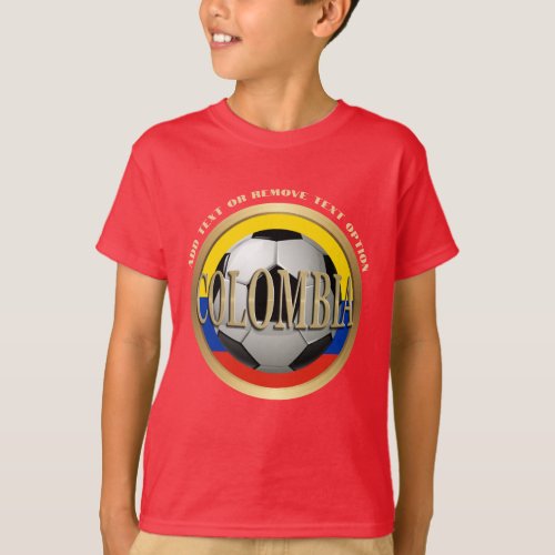 Colombian Soccer Ball Sports T_Shirt