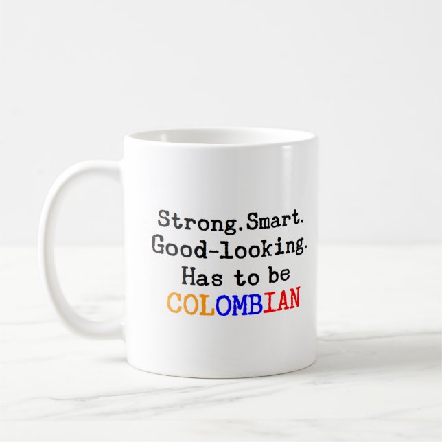 colombian strong coffee mug (Left)