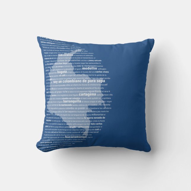 Colombiano de Pura Sepa Throw Pillow (Front)