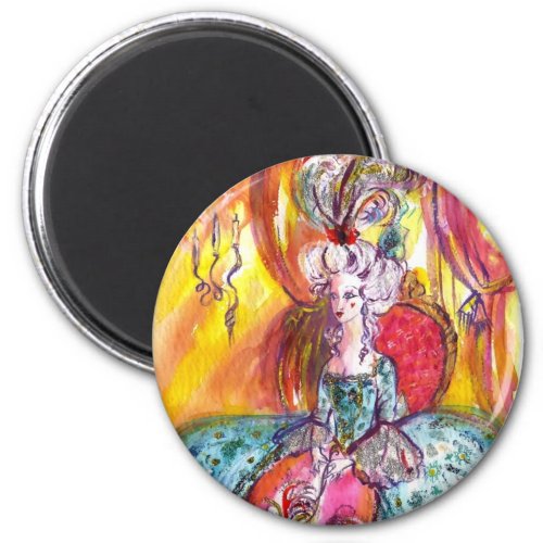 COLOMBINA LADY WITH MASK VENETIAN MASQUERADE MAGNET