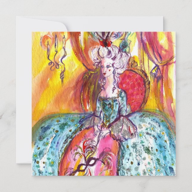 COLOMBINA / MARDI GRAS MASQUERADE BALL ANNOUNCEMENT (Front)