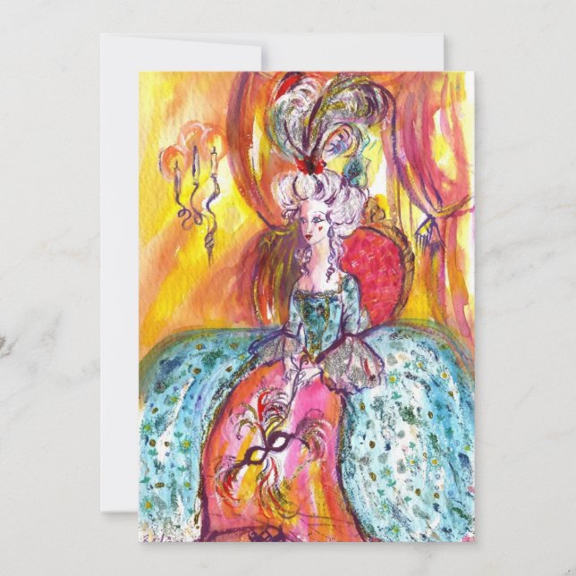 COLOMBINA / MARDI GRAS MASQUERADE BALL ANNOUNCEMENT (Front)