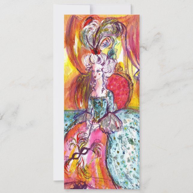 COLOMBINA / MARDI GRAS MASQUERADE BALL ANNOUNCEMENT (Front)