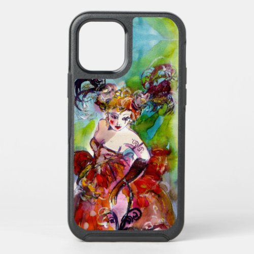 COLOMBINE  Venetian Masquerade Lady in Red  OtterBox Symmetry iPhone 12 Case
