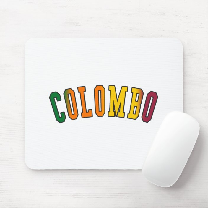 Colombo in Sri Lanka National Flag Colors Mouse Pad