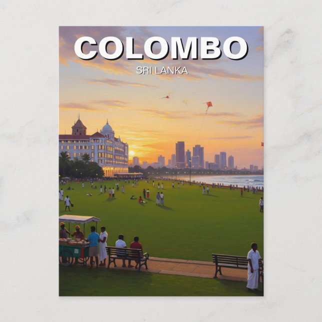 Colombo Sri Lanka Postcard (Front)