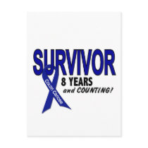 Colon Cancer 8 Year Survivor Postcard