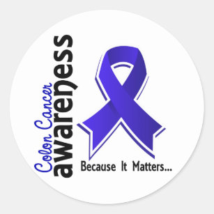 Colon Cancer Awareness 5 Classic Round Sticker