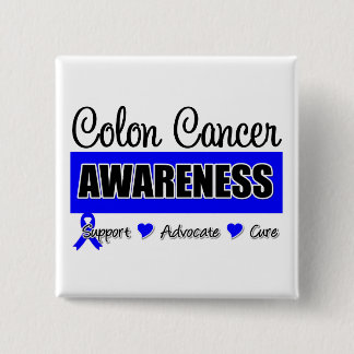 Colon Cancer Awareness Badge Pinback Button