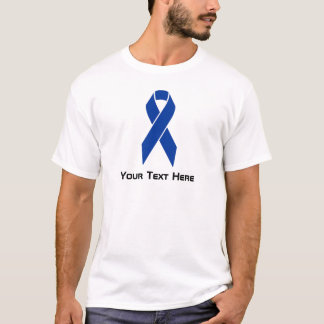 Colon Cancer Awareness Blue Ribbon T-Shirt