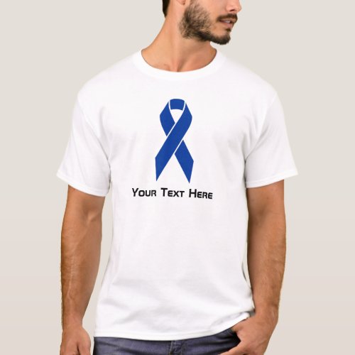 Colon Cancer Awareness Blue Ribbon T_Shirt