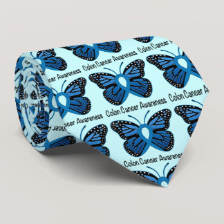 Colon Cancer Awareness: Butterfly Tie
