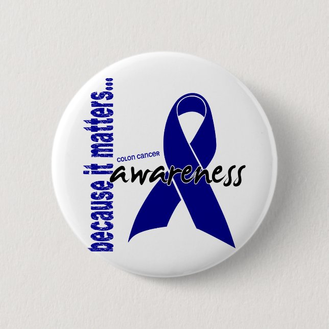 Colon Cancer Awareness Button (Front)