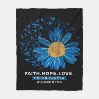 Colon Cancer Awareness | Gift For Mom Fleece Blanket