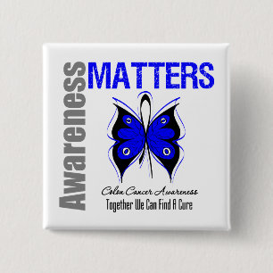 Colon Cancer Awareness Matters Pinback Button