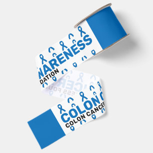 Colon Cancer Awareness Pattern Ribbon