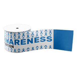 Colon Cancer Awareness Pattern Ribbon