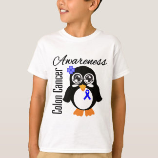 Colon Cancer Awareness Penguin T-Shirt