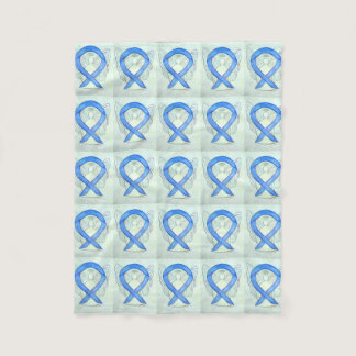 Colon Cancer Awareness Ribbon Soft Fleece Blanket