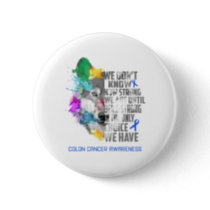 Colon Cancer Awareness Ribbon Support Gifts Button