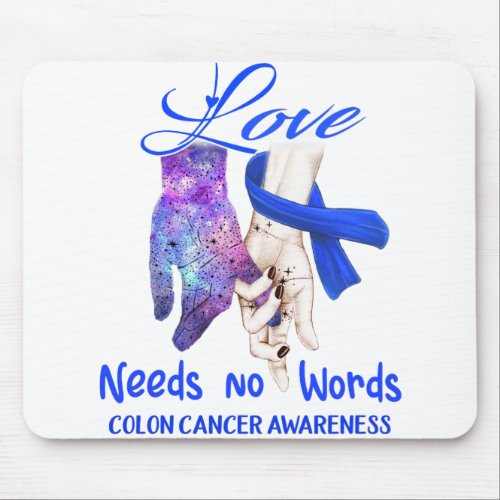 Colon Cancer Awareness Ribbon Support Gifts Mouse Pad
