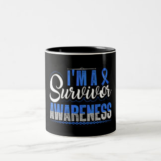 Colon Cancer Awareness/Support Two-Tone Coffee Mug