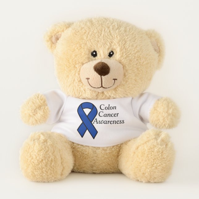 Colon Cancer Awareness Teddy Bear (Front)